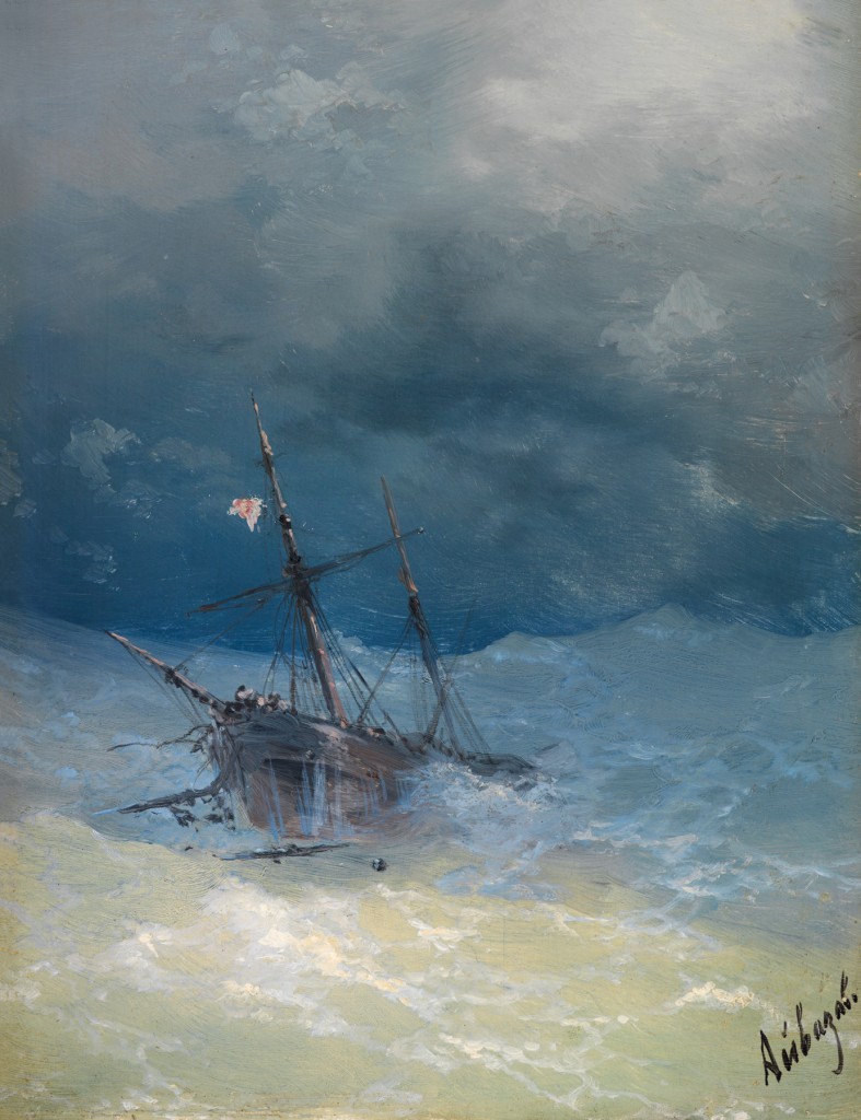 Ivan Aivazovsky Sinkendes Schiff