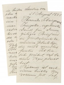 Ausführliches Schreiben von Kronprinz Rudolf an seinen Schwiegervater König Leopold II. von Belgien, Rufpreis € 1.000