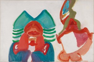 Maria Lassnig, „Zwei Figuren“, 1962, Schätzwert € 130.000 - 180.000