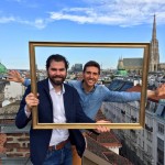 Frame over rooftops of Vienna