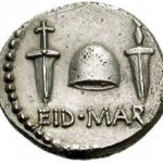 Ides of March Roman coin issued by Brutus after Caesar's assassination
