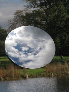 Anish Kapoor "Sky Mirror" sculpture at Kensington Park, London photgraphed by Gaius Cornelius
