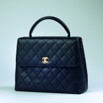 Chanel Black Jumbo Caviar Kelly Classic Bag