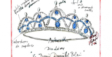 Opernball 2017 Skizze für Tiara von Karl Lagerfeld