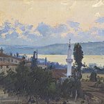 Fausto Zonaro, Sunset at Macka by the Bosporus - 19th Century Paintings 27th April 2017, € 35,000 - 45,000