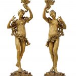 Two Baroque dancing girls with floral garlands, circle of Tommaso Righi - Works of Art 26th April 2017, € 25,000 - 30,000