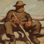 Albin Egger-Lienz, Ruhender Hirte, um 1920/23, Schätzwert € 100.000 - 150.000