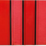 Tano Festa - Rosso Nero, n. 44, 1961, price realised € 295,800