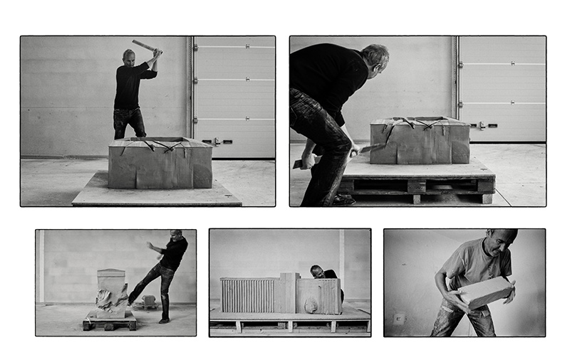 Erwin Wurm Bilder Ausstellung performative Skulpturen