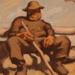 Albin Egger-Lienz, Ruhender Hirte, price realised € 186,000