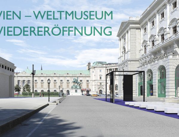 Der neue Eingangsbereich des Weltmuseums Wien am Heldenplatz. © Ralph Appelbaum Associates/Hoskins Architects