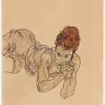 Egon Schiele, Liegende Frau, 1917