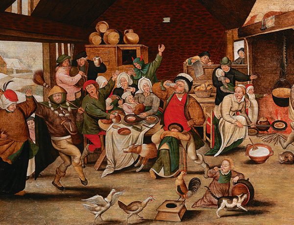 Pieter Brueghel Der Bohnenkönig / The King Drinks