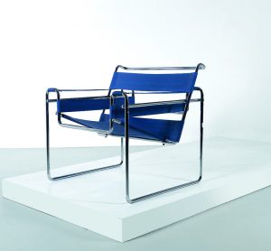 Sessel Thonet blau Metall