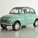 grün Fiat 500 Kleinwagen