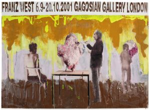 Franz West, Plakatentwurf (Gagosian Gallery, New York), 2001