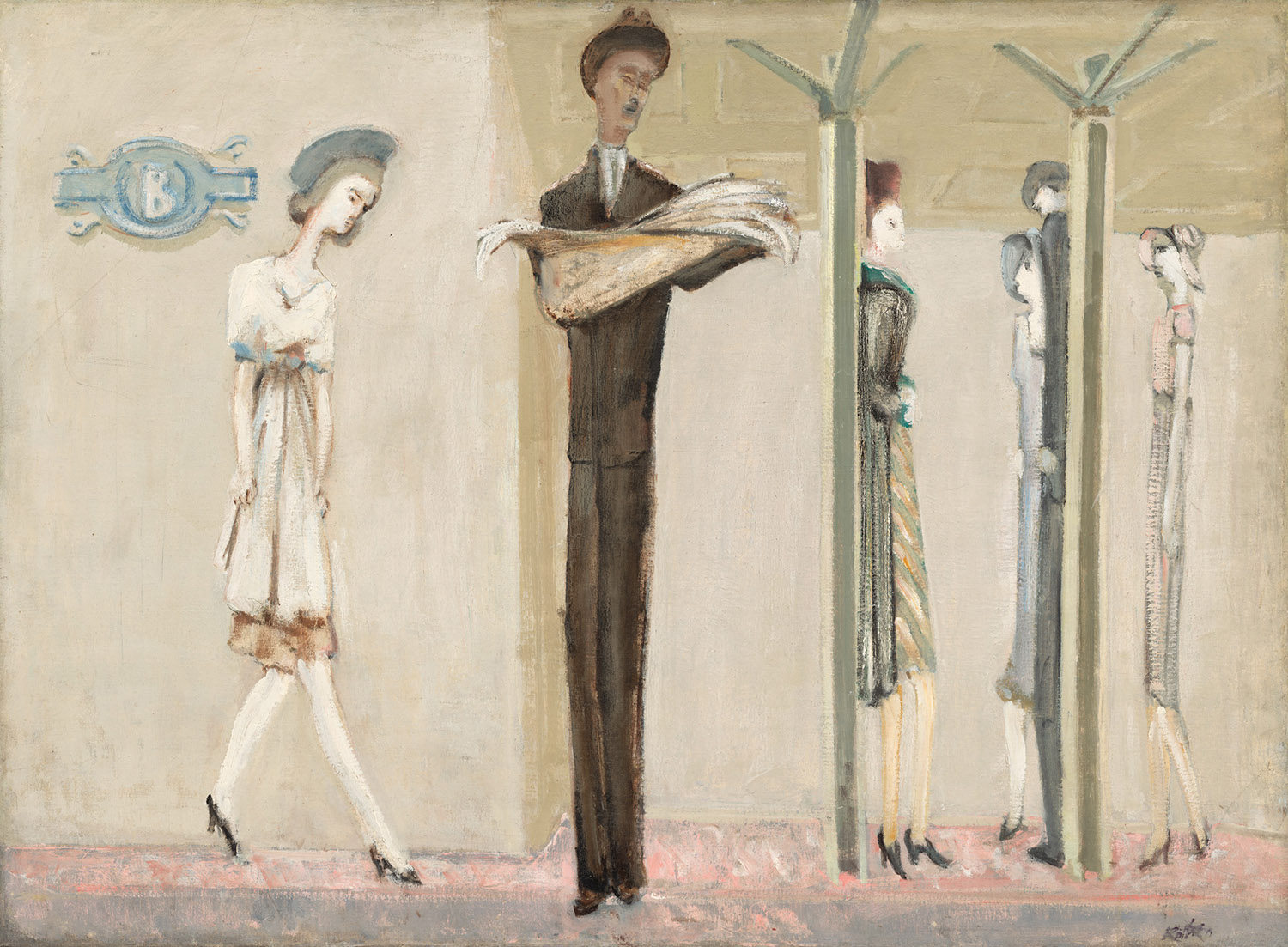 Mark Rothko, Underground Fantasy c.1940, Oil on canvas 87.3 × 118.2 cm © 1998 Kate Rothko Prizel & Christopher Rothko/Bildrecht, Vienna, 2019 © Photo: National Gallery of Art, Washington, D.C.