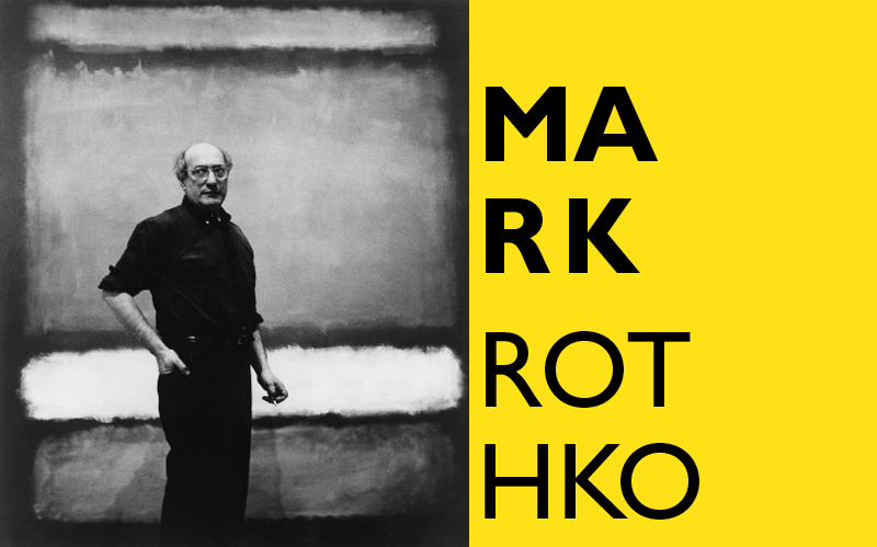 Mark Rothko vor dem Werk „No. 7“, 1960 Regina Bogat zugeschriebenes Foto © 2005 Kate Rothko Prizel & Christopher Rothko, Bildrecht, Wien, 2019