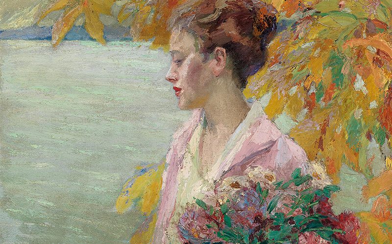 Edward Cucuel (1875–1951), Herbstspaziergang (Autumn walk), around 1930, oil on canvas, 69.5 x 50 cm, estimate €40,000 – 60,000