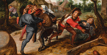Peter Paul Rubens Werkstatt und Peter Paul Rubens Streitende Bauern beim Kartenspiel Öl auf Holz, 73,2 x 104,6 cm Schätzwert € 200.000 – 300.000 Auktion Alte Meister, 8. Juni 2021