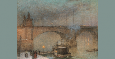 Jacub Schikaneder Prag, Dampfer auf der Moldau vor der Palacky Brücke, um 1910/20 Öl auf Leinwand, 84 x 106 cm Schätzwert € 180.000 – 240.000
