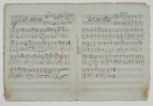 Anton Bruckner Notenmanuskript von 1841 Schätzwert € 24.000 – 40.000