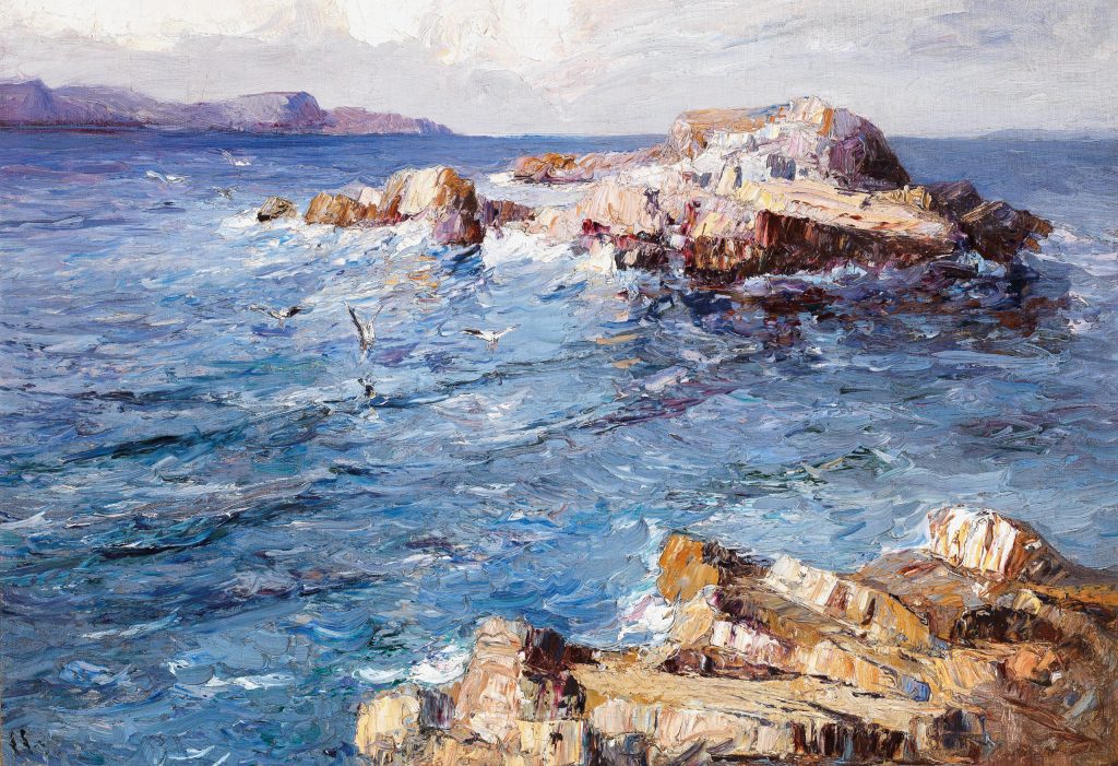 Leontine von Littrow (1856–1925), Breaking Waves, oil on canvas, 48.5 x 68.5 cm, estimate €30,000 – 40,000