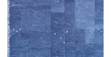 Alighiero Boetti, Non parto non resto, um 1981, blauer Kugelschreiber auf Papier, vier Elemente, 102 x 288 cm (gesamt), 102 x 72 cm (je Element), Schätzwert € 400.000 – 600.000