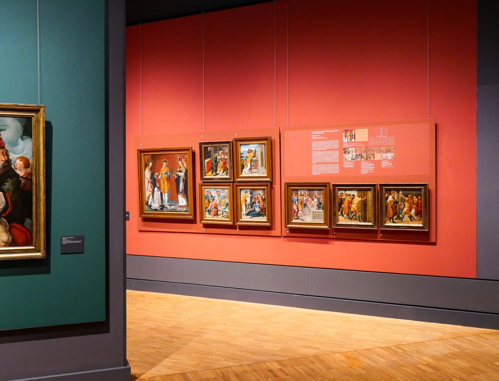 Die Päsentation der Cyriakus-Tafeln in der Gemäldegalerie, Foto: A. Ebert, HLMD