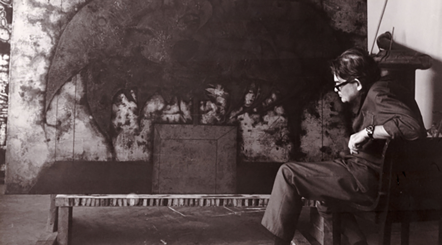 Emila_Medková__poslední_fotografie_Mikuláše_Medka,_ateliér_Letná_(1973