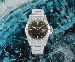 Die Uhr für Abenteurer Rolex Oyster Perpetual Date Explorer II „Steve McQueen“ Ref. 1655, um 1982 erzielter Preis € 23.400