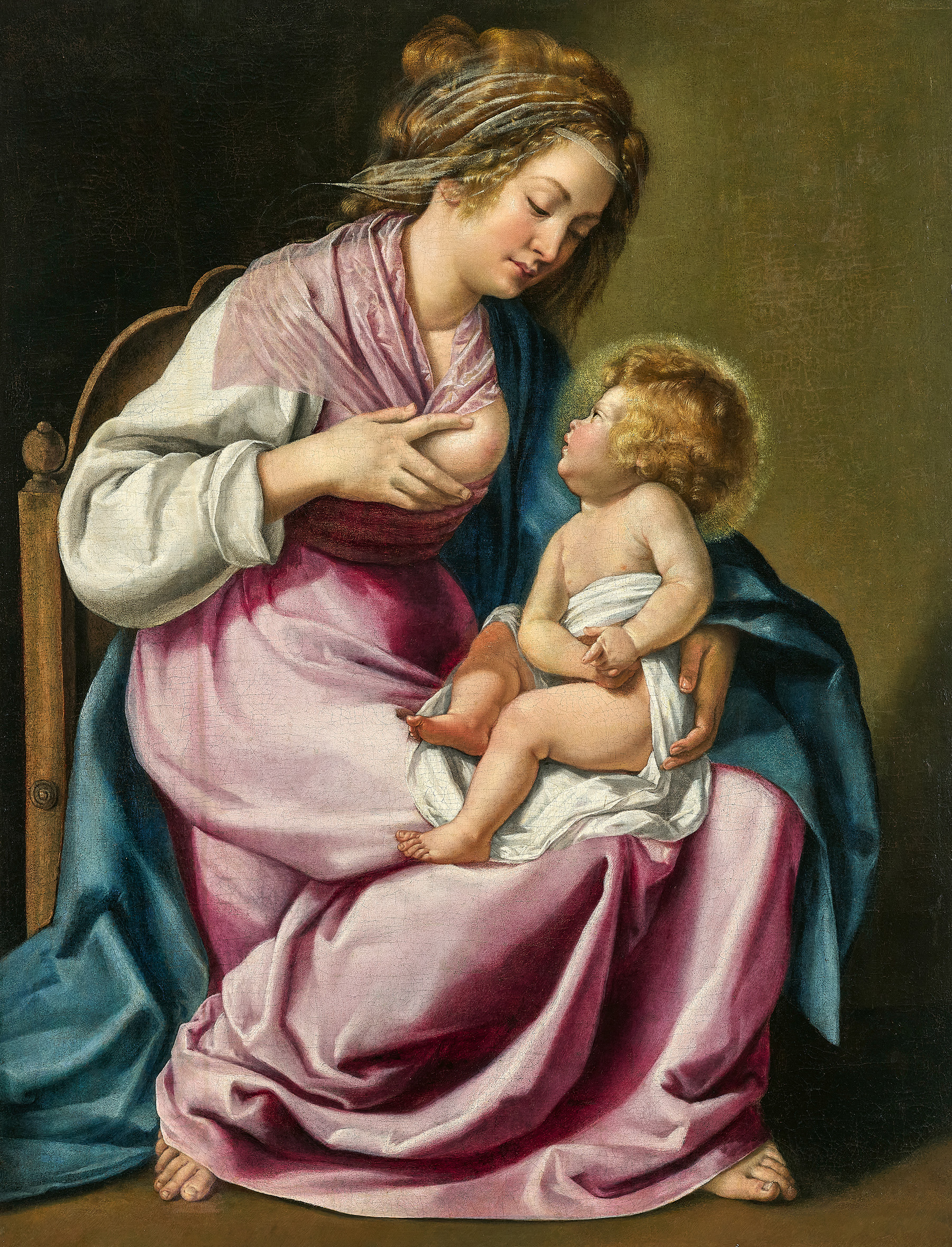 Artemisia Gentileschi (1593–1653) Madonna mit Kind Öl auf Leinwand, 116 x 89,3 cm Schätzwert € 400.000 – 600.000