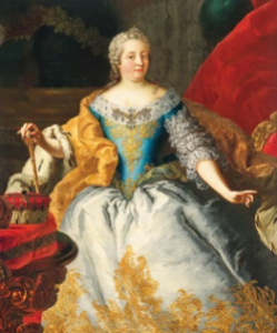 Martin van Meytens (1695–1770) Porträt der Kaiserin Maria Theresia, Öl auf Leinwand, 153 x 128 cm Schätzwert € 80.000 – 120.000