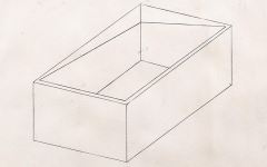 Donald Judd, Ohne Titel, 1974 Bleistift auf Papier, 21,8 x 25 cm Schätzwert € 6.000 – 8.000