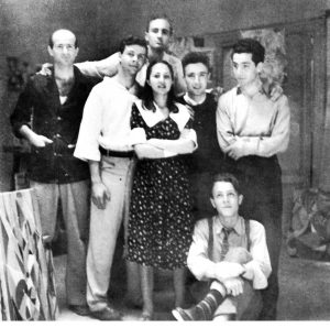 Gruppo Forma 1: Pietro Consagra, Mino Guerrini, Ugo Attardi, Carla Accardi, Achille Perilli, Antonio Sanfilippo und Piero Dorazio 1947 in Rom