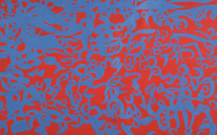 Carla Accardi, Azzurro-Rosso n. 2, 1961, Kasein-Tempera auf Leinwand, 82 x 130 cm, Schätzwert € 100.000 – 150.000